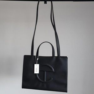 Telfar Medium Black Shopping Bag